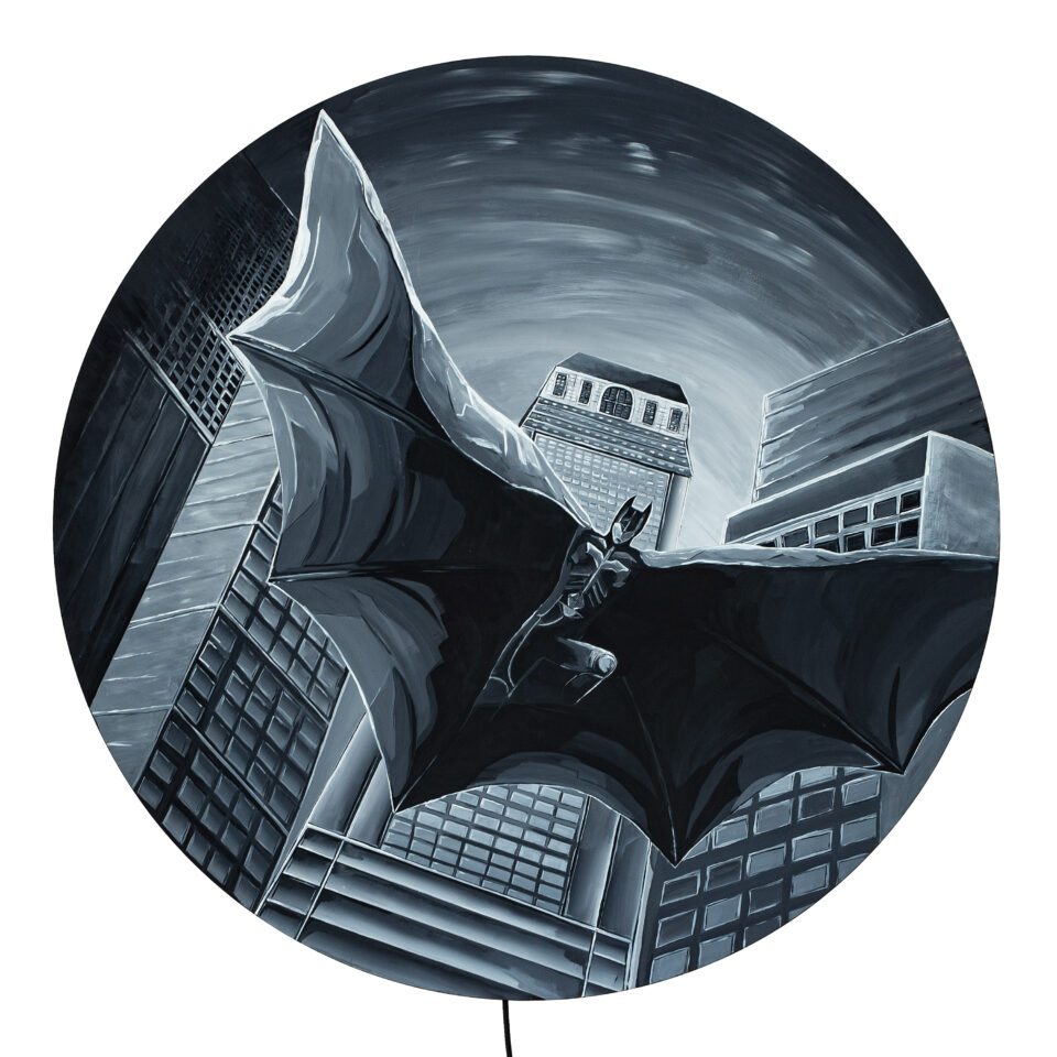 Batman - Acrylgemälde auf Holz